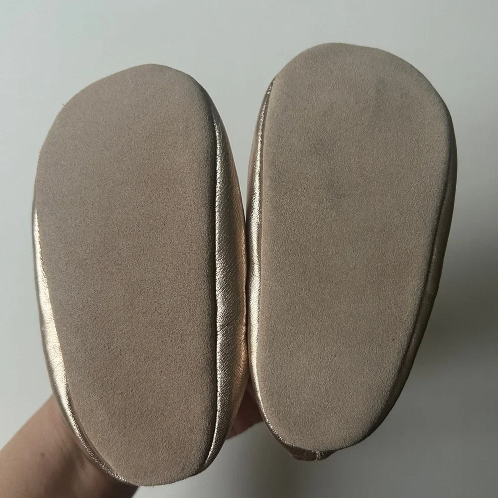 Baby Boden 12-18M Baby Girl Mary Jane Shoes Metallic Gold